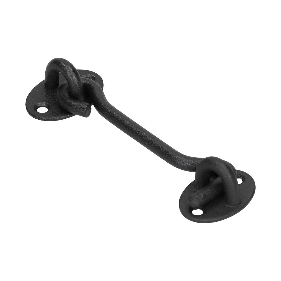 Barn Door Lock Stainless Steel Sliding Door Gate Latch Kit Hardware Accessory Black