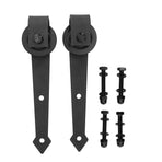 Barn Door Hanging Wheel Carbon Steel Pulley Roller with Screw Sliding Door Hardware Kit