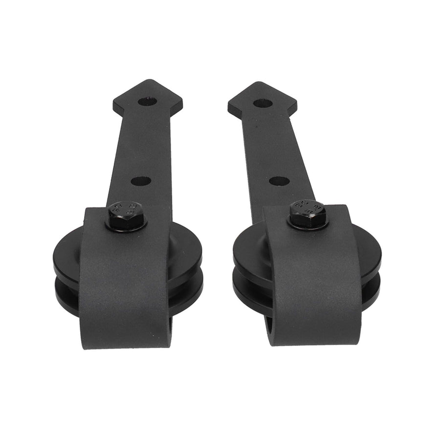 Barn Door Hanging Wheel Carbon Steel Pulley Roller with Screw Sliding Door Hardware Kit