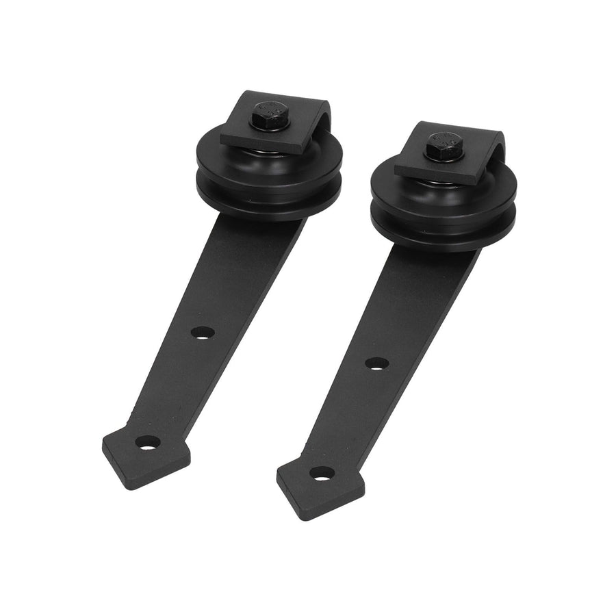 Barn Door Hanging Wheel Carbon Steel Pulley Roller with Screw Sliding Door Hardware Kit