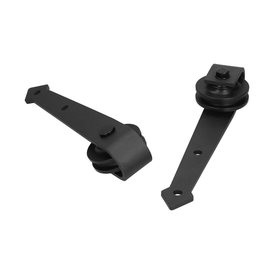 Barn Door Hanging Wheel Carbon Steel Pulley Roller with Screw Sliding Door Hardware Kit