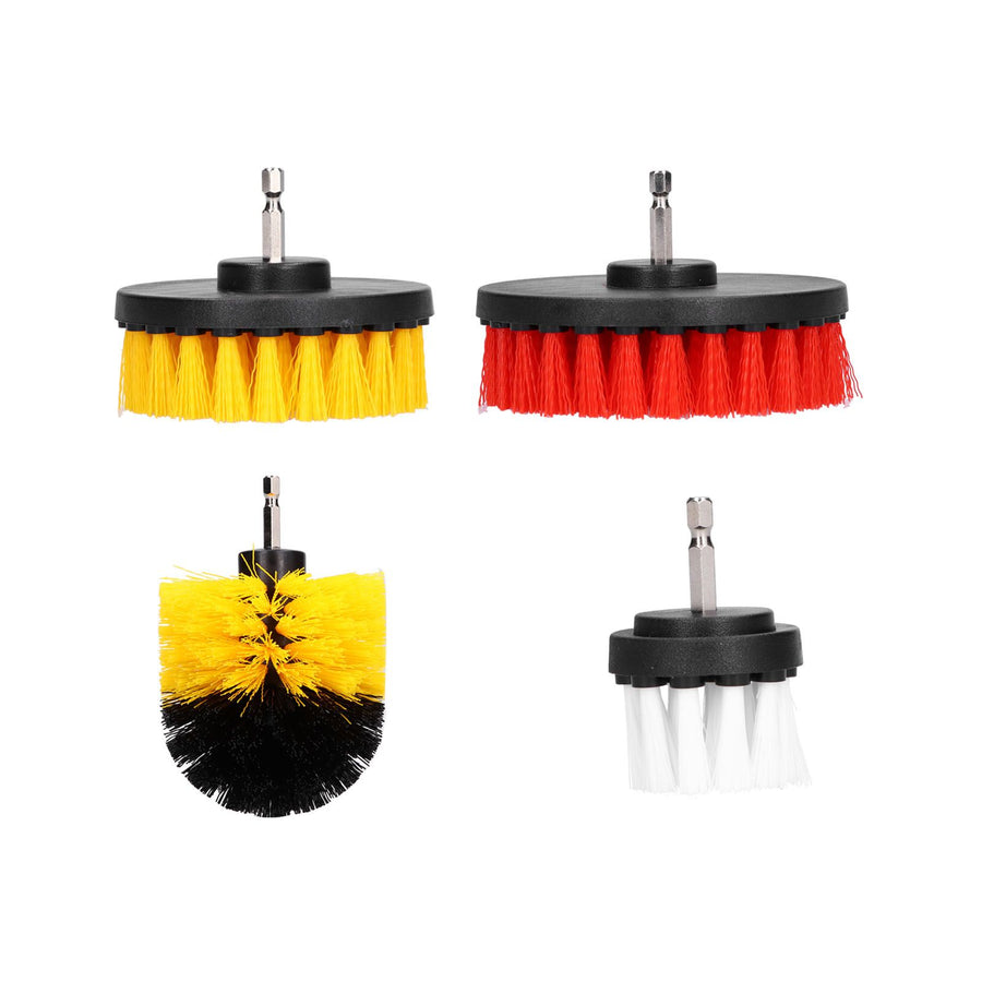 4PCS Drill Brush Attachment Kit Drill Brush Power Scrubber for Cleaning Wall Floor Pool Tile