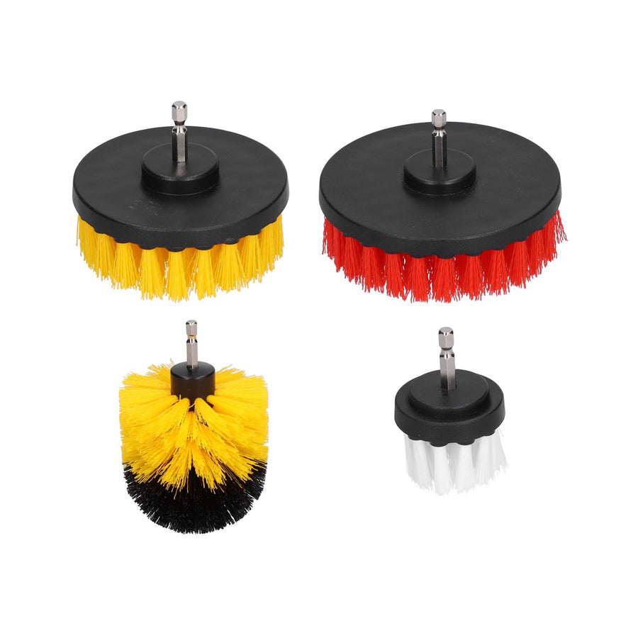 4PCS Drill Brush Attachment Kit Drill Brush Power Scrubber for Cleaning Wall Floor Pool Tile