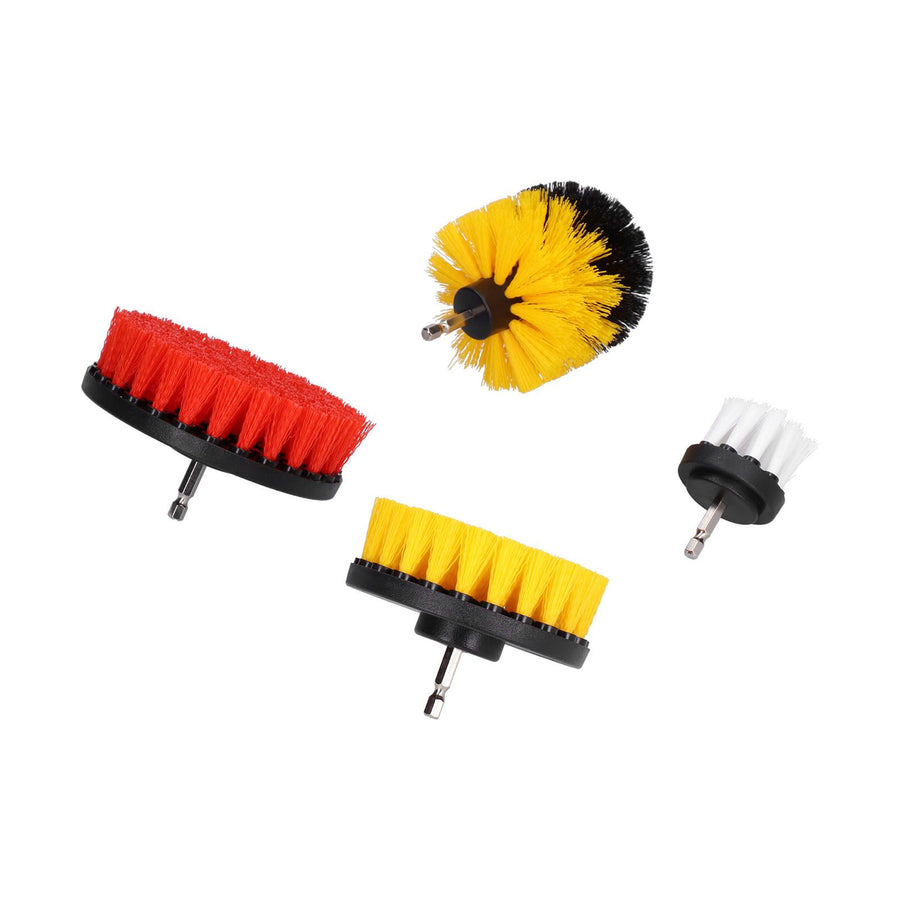 4PCS Drill Brush Attachment Kit Drill Brush Power Scrubber for Cleaning Wall Floor Pool Tile