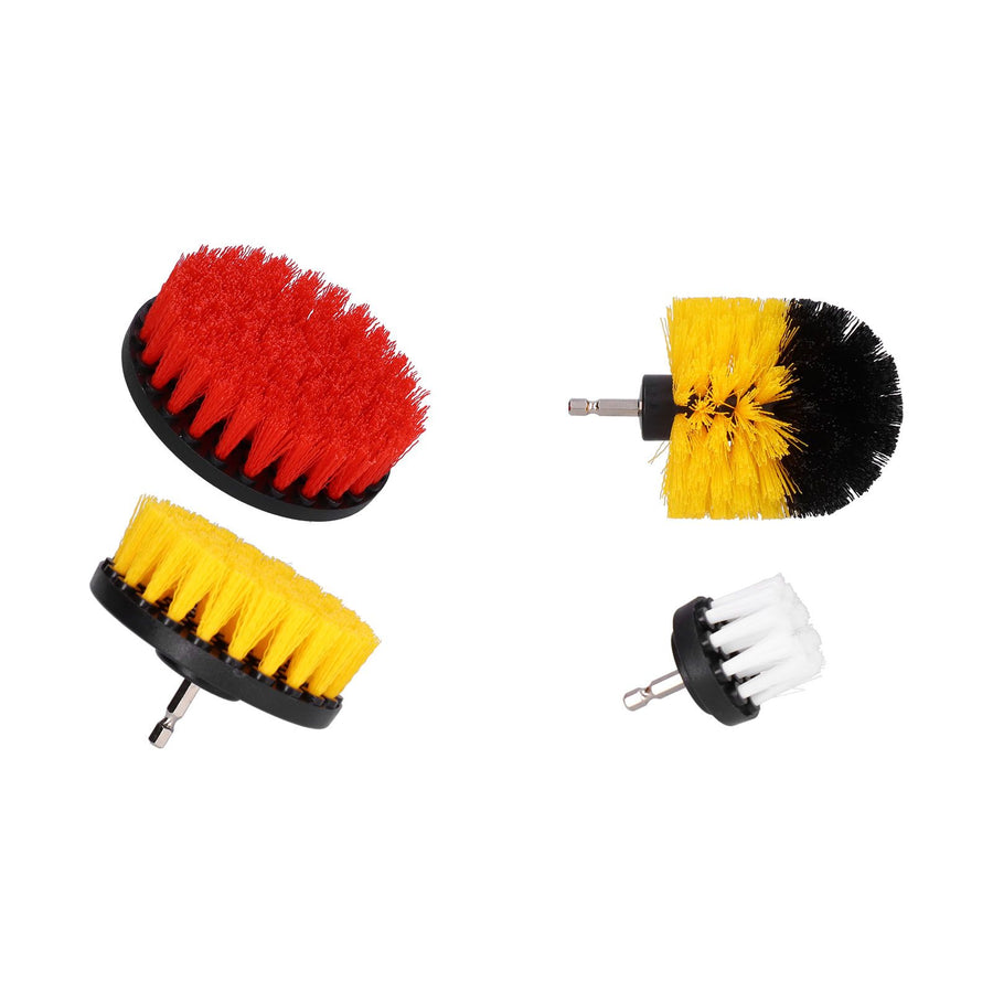 4PCS Drill Brush Attachment Kit Drill Brush Power Scrubber for Cleaning Wall Floor Pool Tile