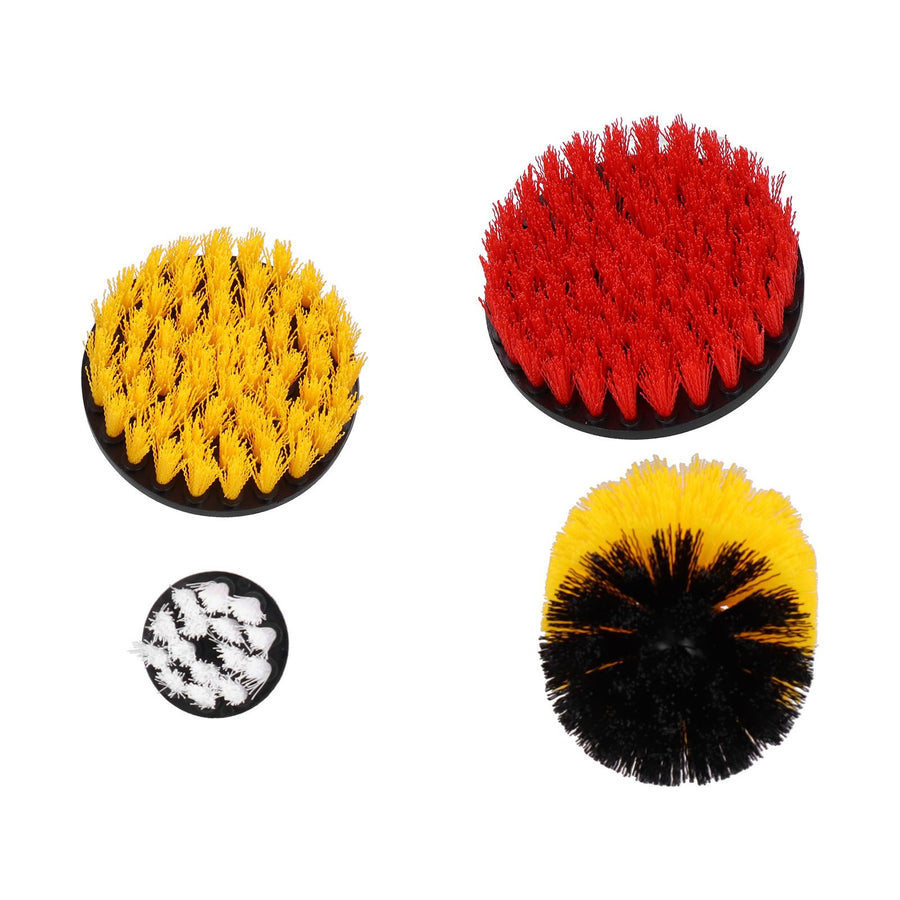 4PCS Drill Brush Attachment Kit Drill Brush Power Scrubber for Cleaning Wall Floor Pool Tile