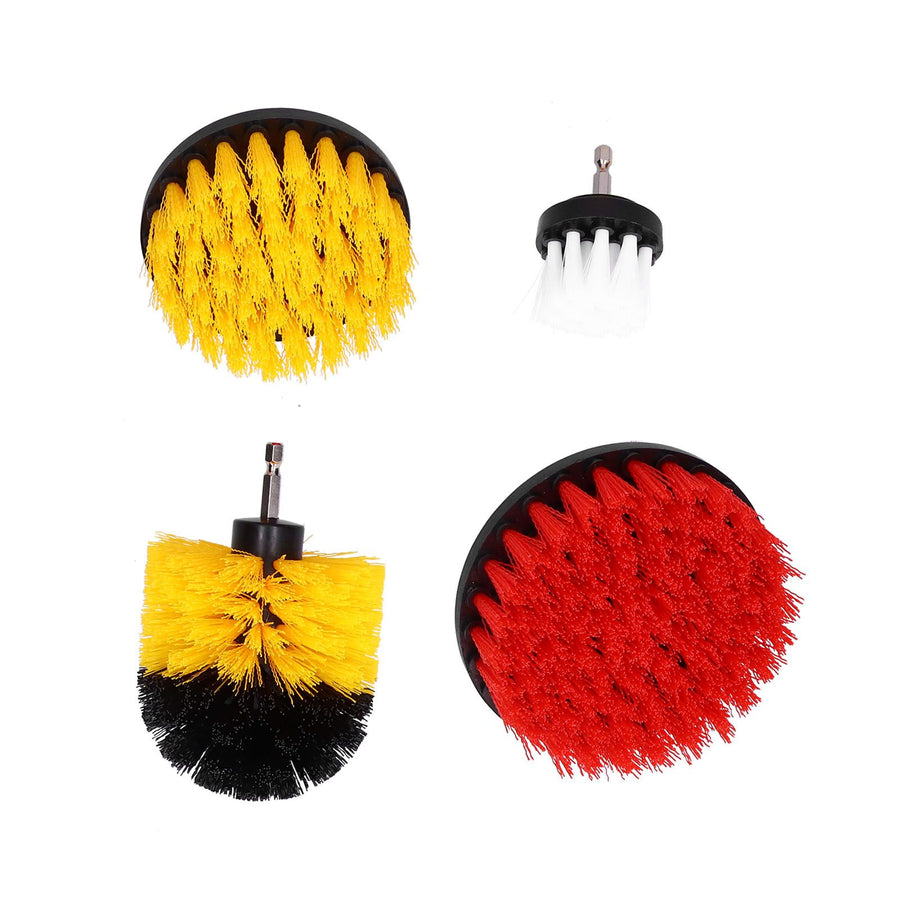 4PCS Drill Brush Attachment Kit Drill Brush Power Scrubber for Cleaning Wall Floor Pool Tile