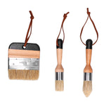 3PCS Painting Waxing Paint Brushes Scrubbing and Round Paint Brushes for Wood Furniture Home Decor