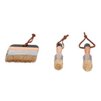 3PCS Painting Waxing Paint Brushes Scrubbing and Round Paint Brushes for Wood Furniture Home Decor