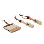 3PCS Painting Waxing Paint Brushes Scrubbing and Round Paint Brushes for Wood Furniture Home Decor