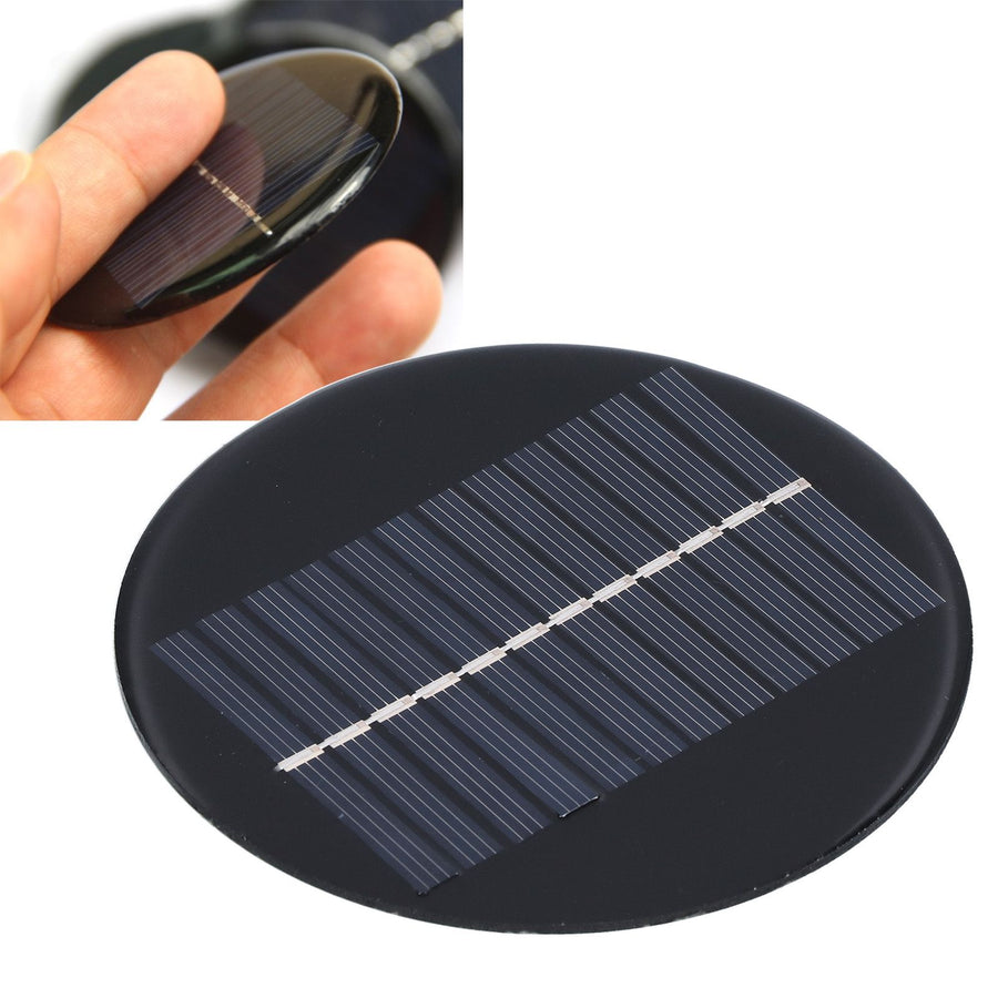 0.8W 6V 10cm Round Solar Panel DIY Solar Panel Solar Charging Board for Solar Light