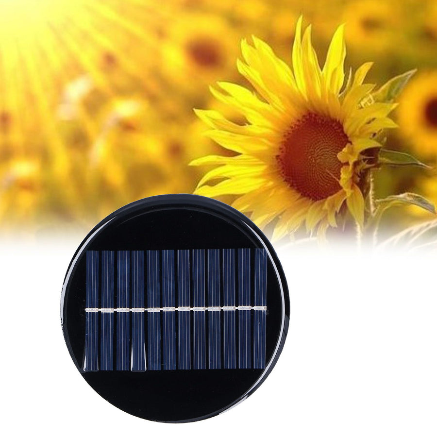 0.8W 6V 10cm Round Solar Panel DIY Solar Panel Solar Charging Board for Solar Light