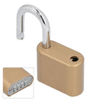 Padlock AntiTheft Thick Password Padlock Luggage Safe Lock for Door Home Security(Gold )