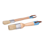 2PCS 1in Chalk &amp; Wax Paint Brush for Furniture DIY Painting and Waxing Tool Home Decor