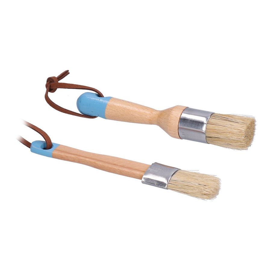 2PCS 1in Chalk &amp; Wax Paint Brush for Furniture DIY Painting and Waxing Tool Home Decor