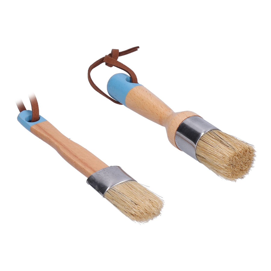 2PCS 1in Chalk &amp; Wax Paint Brush for Furniture DIY Painting and Waxing Tool Home Decor