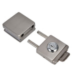 1012mm Glass Door Lock HighStrength Stainless Steel Safety Door Lock with 3 Keys for Home Office