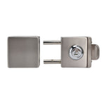 1012mm Glass Door Lock HighStrength Stainless Steel Safety Door Lock with 3 Keys for Home Office
