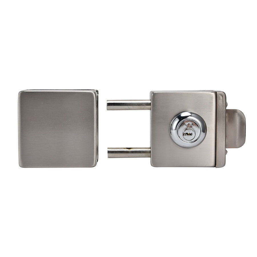 1012mm Glass Door Lock HighStrength Stainless Steel Safety Door Lock with 3 Keys for Home Office