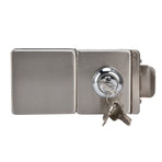 1012mm Glass Door Lock HighStrength Stainless Steel Safety Door Lock with 3 Keys for Home Office