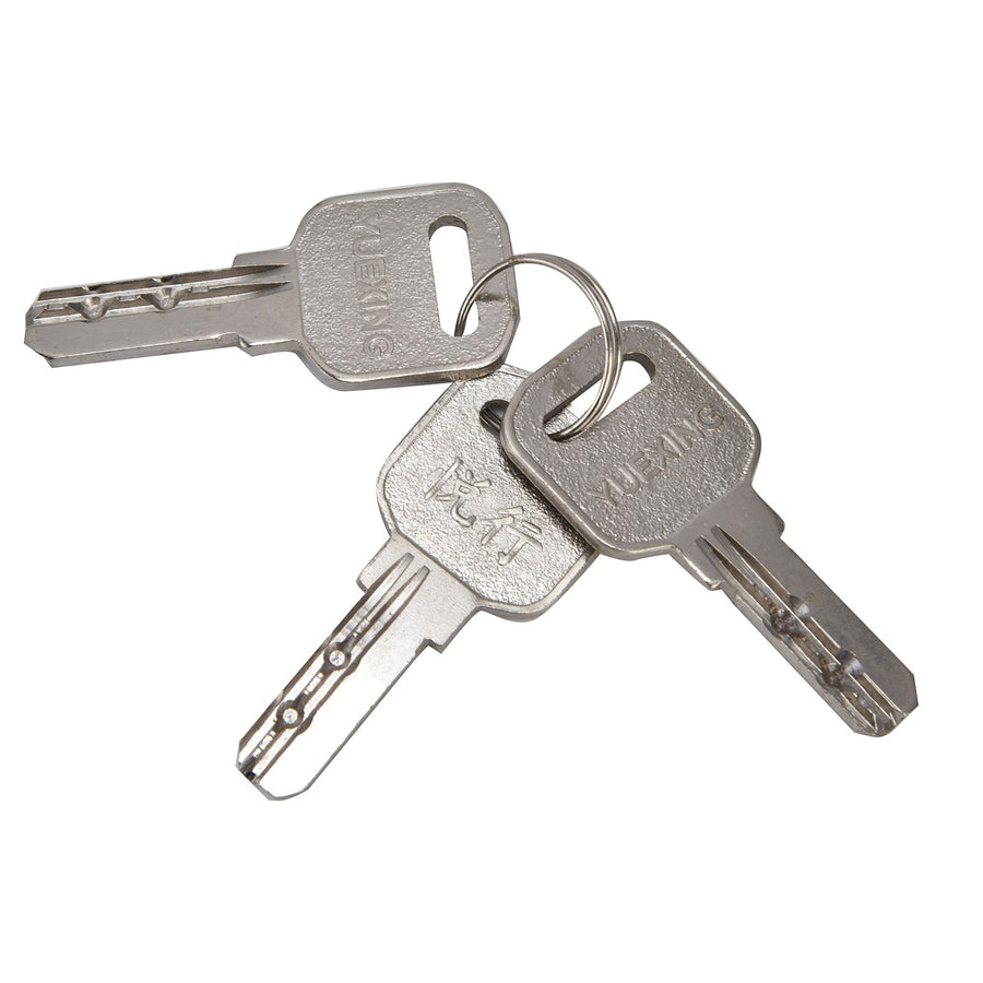 1012mm Glass Door Lock HighStrength Stainless Steel Safety Door Lock with 3 Keys for Home Office
