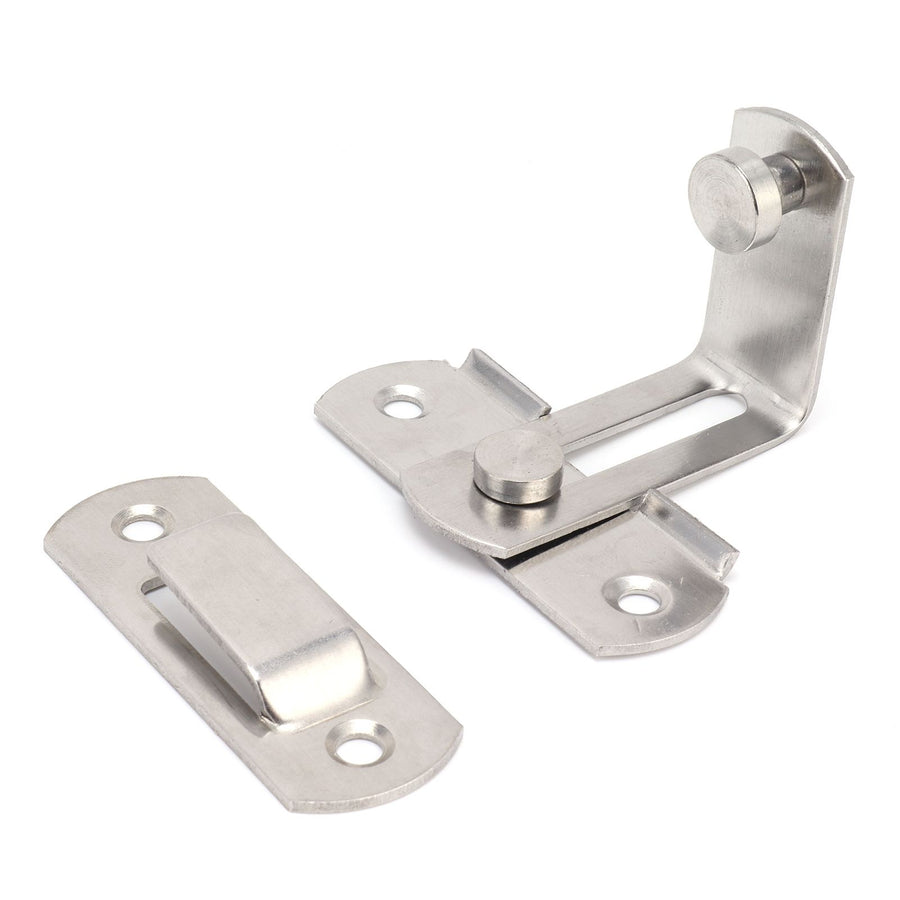 90 Degree Angle Barn Door Latch Buckle Stainless Steel Sliding Door Hardware Accessory