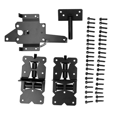 Garden Gate Hinge Bolt Kit Carbon Steel American Style Fence Gate Door Latch Hardwares