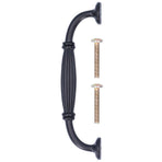 Zinc Alloy Cabinet Handle Black Wardrobes Pull Knob Hardware Accessory for Home Furniture