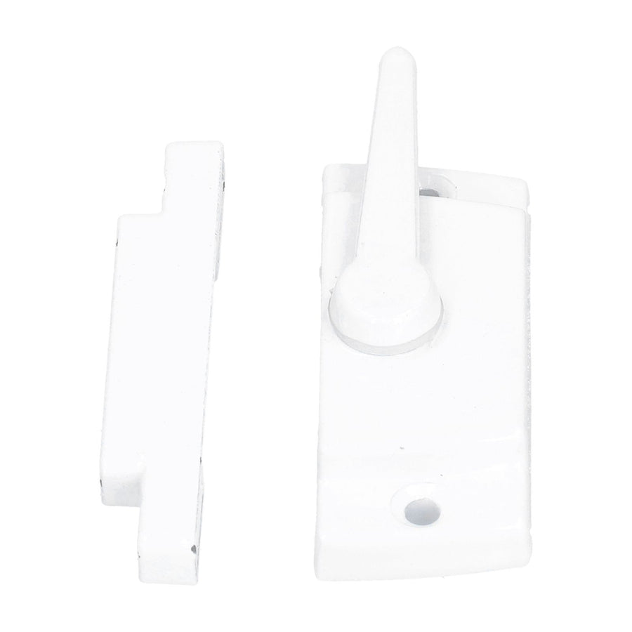 Sash Lock Square Zinc Alloy White Rustproof Multifunctional Sturdy Window Lock for Home Office