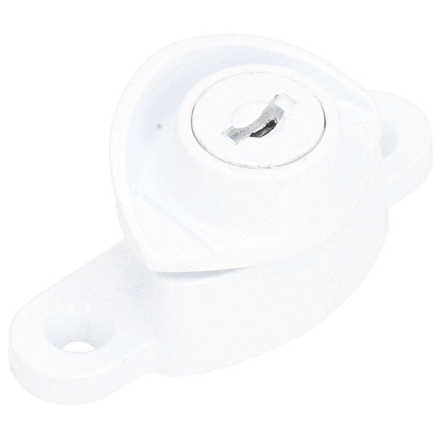 Window Lock ChildProof Security Lock White AntiTheft Sash Lock Zinc Alloy Sliding Door Lock