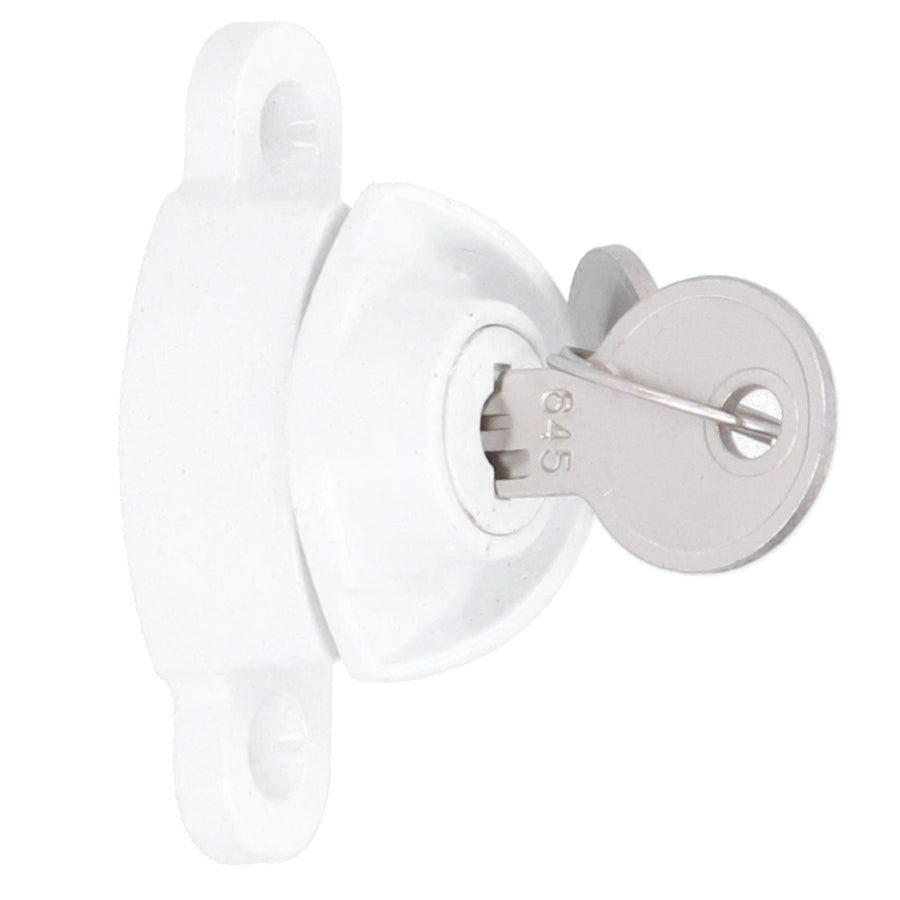 Window Lock ChildProof Security Lock White AntiTheft Sash Lock Zinc Alloy Sliding Door Lock