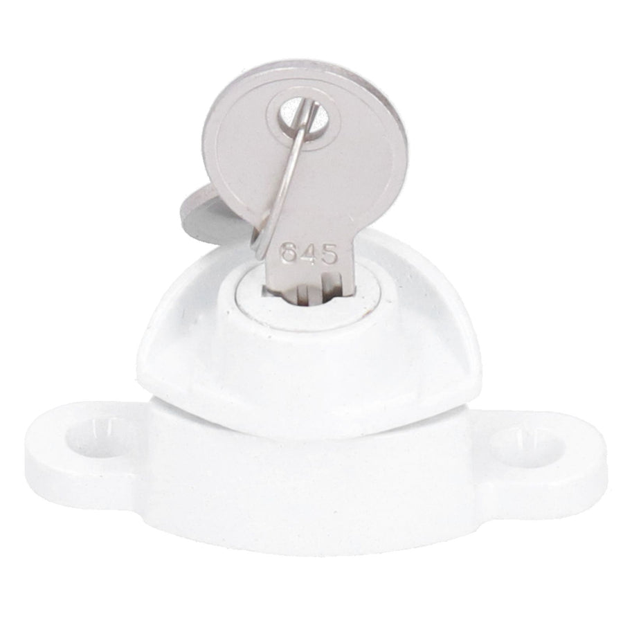 Window Lock ChildProof Security Lock White AntiTheft Sash Lock Zinc Alloy Sliding Door Lock