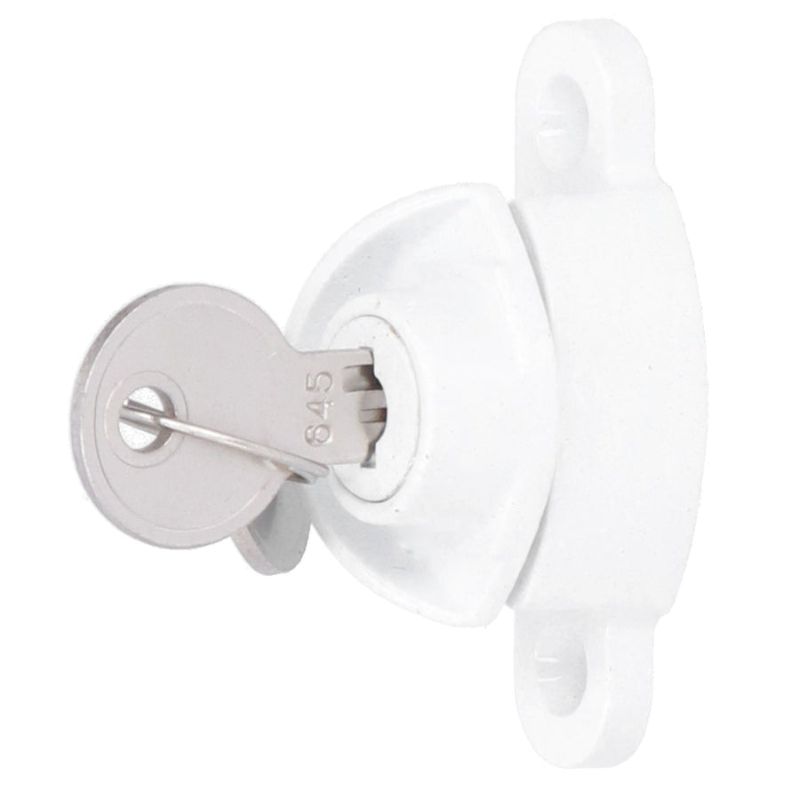 Window Lock ChildProof Security Lock White AntiTheft Sash Lock Zinc Alloy Sliding Door Lock