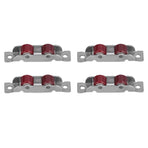 4Set Push Pull Window Pulley with Screws Double Wheel Sliding Window Door Roller Hardwares