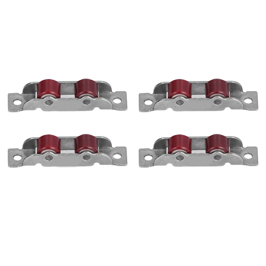 4Set Push Pull Window Pulley with Screws Double Wheel Sliding Window Door Roller Hardwares