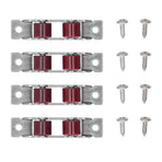 4Set Push Pull Window Pulley with Screws Double Wheel Sliding Window Door Roller Hardwares