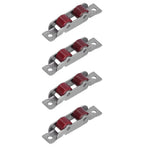 4Set Push Pull Window Pulley with Screws Double Wheel Sliding Window Door Roller Hardwares