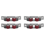 4Set Push Pull Window Pulley with Screws Double Wheel Sliding Window Door Roller Hardwares