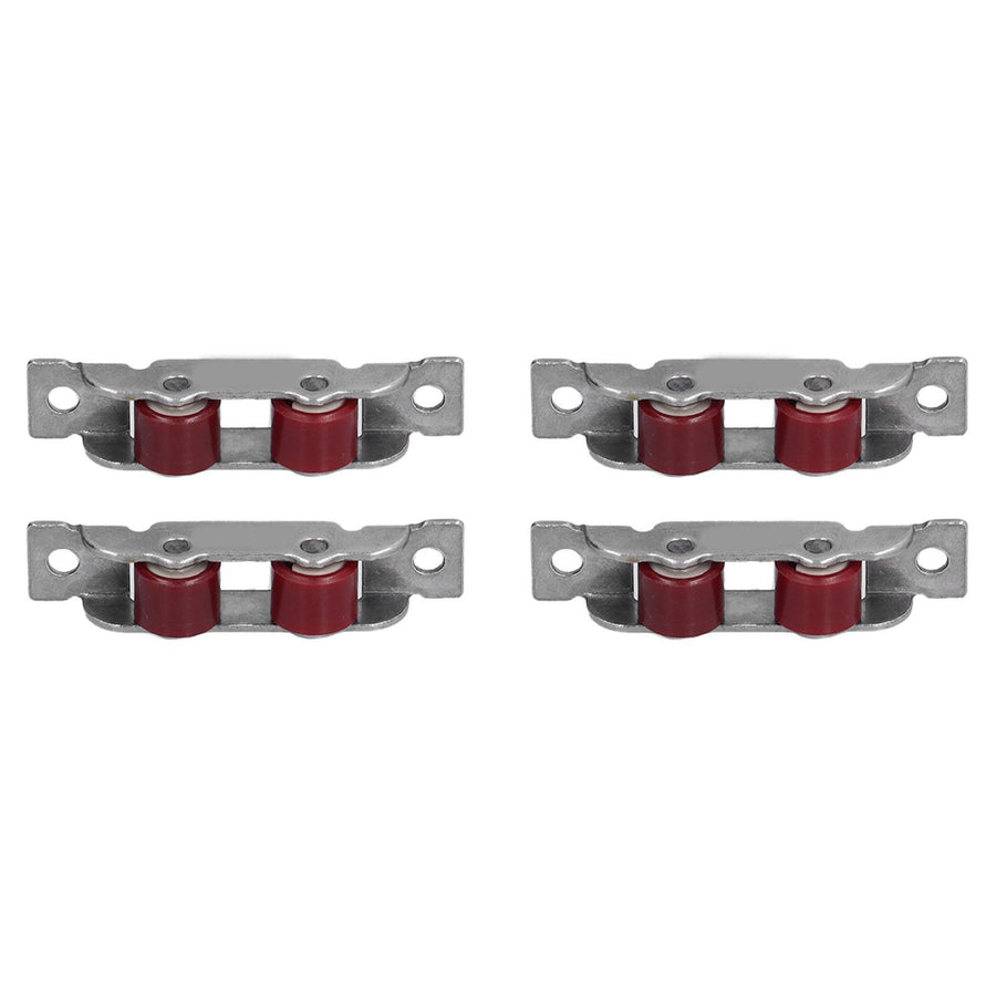 4Set Push Pull Window Pulley with Screws Double Wheel Sliding Window Door Roller Hardwares