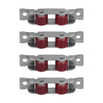 4Set Push Pull Window Pulley with Screws Double Wheel Sliding Window Door Roller Hardwares
