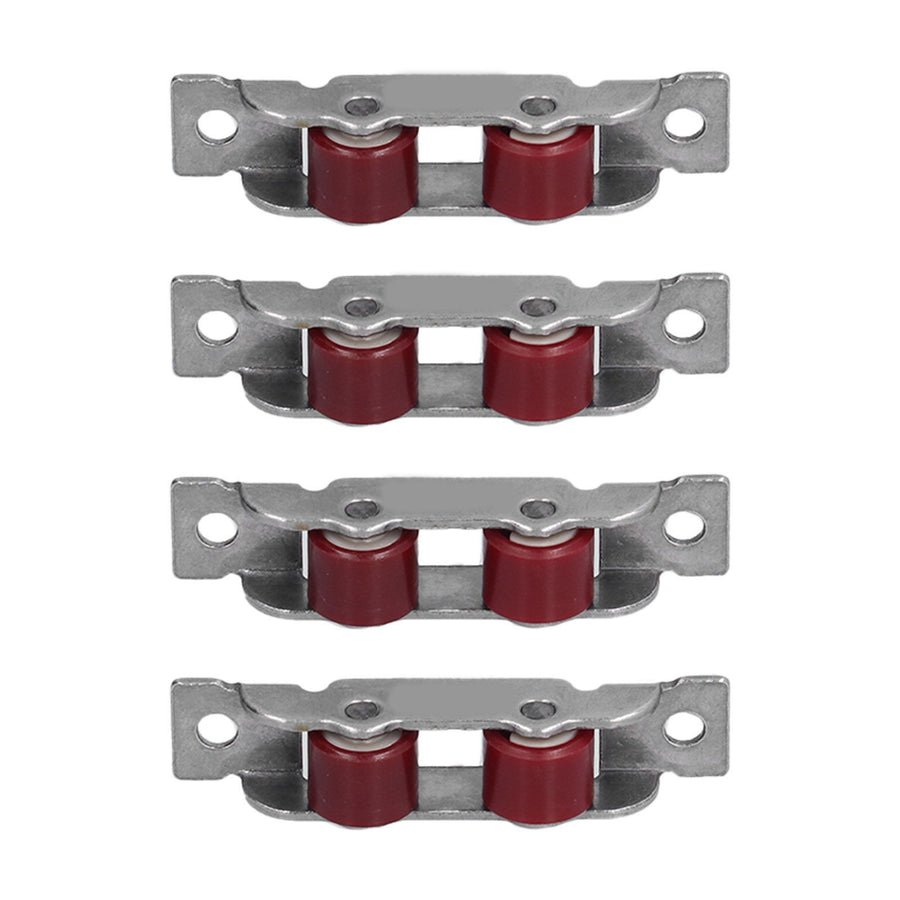 4Set Push Pull Window Pulley with Screws Double Wheel Sliding Window Door Roller Hardwares
