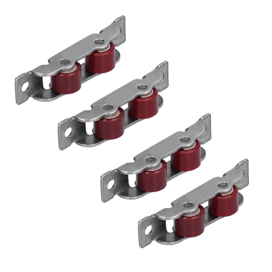 4Set Push Pull Window Pulley with Screws Double Wheel Sliding Window Door Roller Hardwares