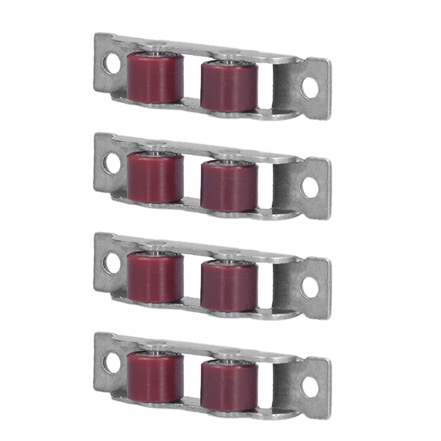 4Set Push Pull Window Pulley with Screws Double Wheel Sliding Window Door Roller Hardwares