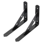 2Pcs Shelf Brackets Cold Rolled Steel Rustproof Corrosion Resistant Stable Triangular Floating Shelf Support