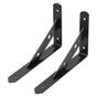 2Pcs Shelf Brackets Cold Rolled Steel Rustproof Corrosion Resistant Stable Triangular Floating Shelf Support