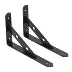 2Pcs Shelf Brackets Cold Rolled Steel Rustproof Corrosion Resistant Stable Triangular Floating Shelf Support