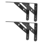 2Pcs Shelf Brackets Cold Rolled Steel Rustproof Corrosion Resistant Stable Triangular Floating Shelf Support