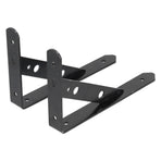 2Pcs Shelf Brackets Cold Rolled Steel Rustproof Corrosion Resistant Stable Triangular Floating Shelf Support