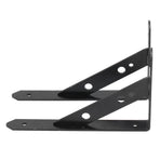 2Pcs Shelf Brackets Cold Rolled Steel Rustproof Corrosion Resistant Stable Triangular Floating Shelf Support
