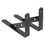 2Pcs Shelf Brackets Cold Rolled Steel Rustproof Corrosion Resistant Stable Triangular Floating Shelf Support